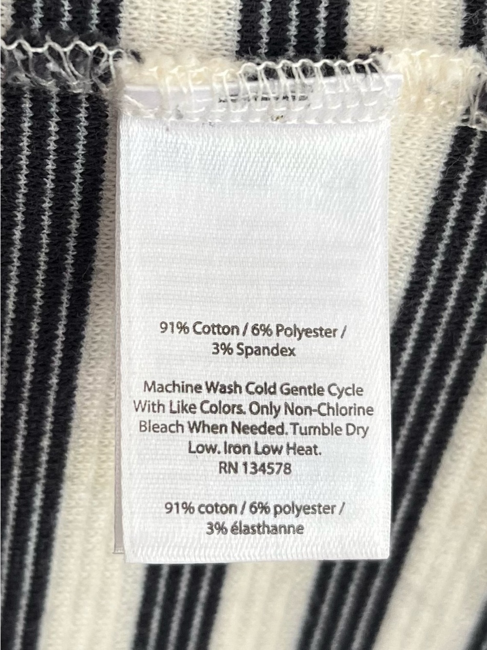Vineyard Vines Navy and White Striped 3/4 Sleeve Dress - Picture 6 of 8